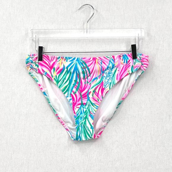 LILLY PULITZER Zarah Bikini Bottom Women 16 Sea Turtle Soiree Printed Side Twist - Picture 3 of 15